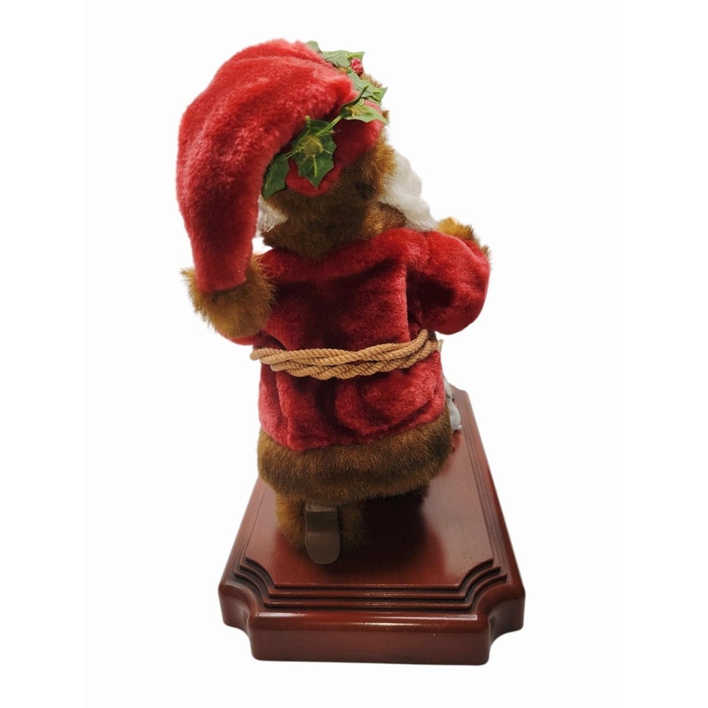 Holiday Time Musical Peace on Earth Animated Santa Figurine w/ Box WORKS - Picture 4 of 10